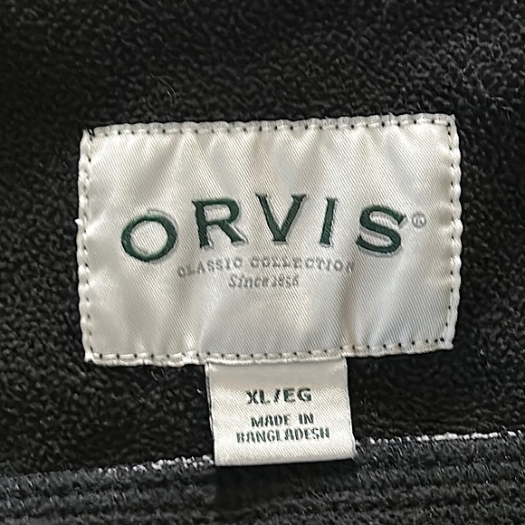 Orvis Cozy Black/White Plaid Cotton Button Up Jacket Coat **Size XL** 🧥🧥 - Picture 4 of 4